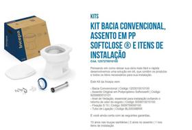 Incepa Kit Vaso Convencional Thema Branco Incepa Kit Vaso Convencional Thema Branco