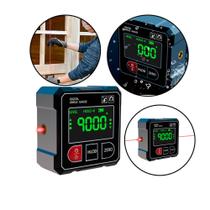 Inclinômetro Digital com Laser Medidor de Nível Angulos Base Bomvink Modelo BOM-6817