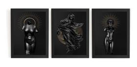 Incrivel Kit 3 Quadros Para Sala Decoração Estatuas Incrivel Kit 3 Quadros Para Sala Decoração Estatuas