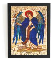 Incrivel Quadro Decorativo Arte Sacra Ancanjo Gabriel 42x29c Incrivel Quadro Decorativo Arte Sacra Ancanjo Gabriel 42x29c