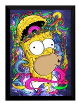 Incrivel Quadro Decorativo Simpsons Homer Psicodelico 42x29c