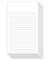 Index: Cartões de notas S, impressão superfina, 3x5", 300 folhas