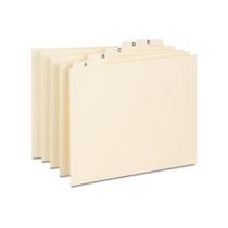 Index Guides Staples 118257 Manila A-Z tamanho carta 25/conjunto