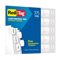 Index Tabs Adesivo permanente a laser Redi-Tag branco 375 abas