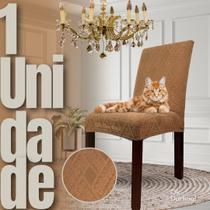 Indiana - Capa de Cadeira Linha Gold Anti Gato - Caramelo