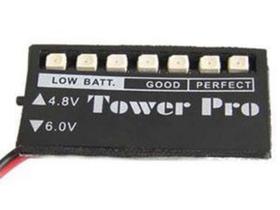 Indic.carga 4.8~6v towerpro watch bw4607