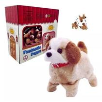 indicado - Cachorrinho de Brinquedo Pelúcia Pula Anda Late e da Cambalhota indicado - Cachorrinho de Brinquedo Pelúcia Pula Anda Late e da Cambalhota