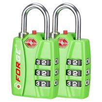 Indicador de alerta aberto TSA Bagage Combination Lock Forge 2Pk Indicador de alerta aberto TSA Bagage Combination Lock Forge 2Pk