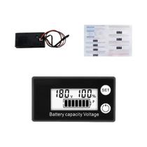 Indicador De Capacidade De Bateria De Carro LCD 12V-100V Testador De Voltagem De Bateria De Lítio