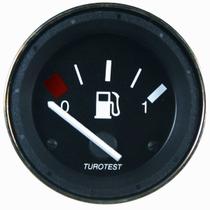 Indicador de combustivel 60mm 0(10O) -1(180O) 12V Com iluminacao permanente sensor de nivel resistivo