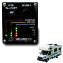 Indicador de controle de Sensor Nível Água 3 Niveis Caixas Motorhome