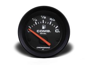 Indicador nível combustível 52mm 099 elétrico st pt (305099sp) cronomac Indicador nível combustível 52mm 099 elétrico st pt (305099sp) cronomac