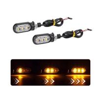 Indicadores De Sinal De Direção LED Para Motocicleta, Luzes De Pisca Âmbar 12V NLpearl, Conjunto De