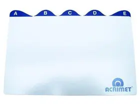 Indice Acrimet 633 de az para fichario de mesa 5x8