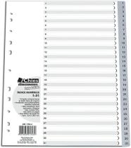 Índice numérico Chies A4 de 1 à 31 cinza Índice numérico Chies A4 de 1 à 31 cinza