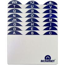 índice para Fichário A-Z 3X5 Cartão - Acrimet