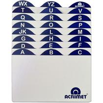 Indice para fichario a-z 3x5 cartao acrimet Indice para fichario a-z 3x5 cartao acrimet