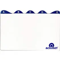 Indice Para Fichario A-Z 6X9 Cartao Indice Para Fichario A-Z 6X9 Cartao