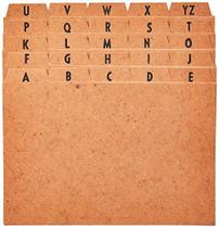 Indice Para Fichario A-Z 6X9 Cartao Kraft Indice Para Fichario A-Z 6X9 Cartao Kraft
