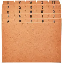 índice para Fichário A-Z 6X9 Cartão KRAFT índice para Fichário A-Z 6X9 Cartão KRAFT
