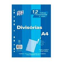 Indice para Fichario Universal Plastico 12 Unidades Yes Cristal