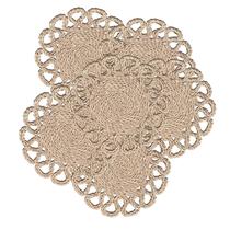 Individuales Laquedecraft Redondos de Pasto Marino de 35 cm - Set de 6