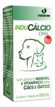 Inducálcio 100 Ml - Cálcio Para Cães E Gatos - Líquido - INDUBRAS