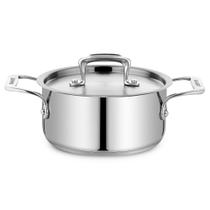 Indução de aço inoxidável escovado Stockpot Bakken 2L Indução de aço inoxidável escovado Stockpot Bakken 2L