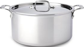 Indução Stockpot All-Clad D3 de 3 camadas de aço inoxidável 8L Indução Stockpot All-Clad D3 de 3 camadas de aço inoxidável 8L