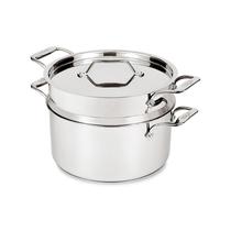 Indução Stockpot All-Clad Simply Strain em aço inoxidável 8L Indução Stockpot All-Clad Simply Strain em aço inoxidável 8L