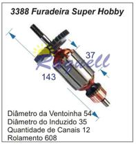 Induzido 3388 compativel Bosch Super Hobby - 220V