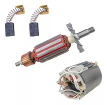 Induzido + Bobina + Carvão Para Plaina Makita 1900b 110