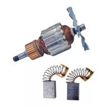 Induzido+ Carvão Compat Lixadeira De Cinta Makita 9924b 220v