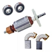 Induzido Carvão E Rolamento Similiar Serra Mármore Makita 4100nh 220v