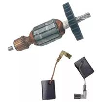 Induzido + Carvão P/ Martelete Makita Hr2610/ Hr2630 220v