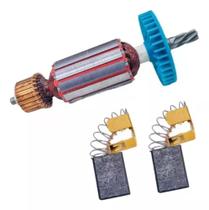 Induzido + Carvão P/ Serra Circular Bosch Gks7 1/4 1546 110v Induzido + Carvão P/ Serra Circular Bosch Gks7 1/4 1546 110v