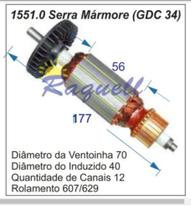 Induzido para Serra Mármore Bosch GDC34 - 220V Induzido para Serra Mármore Bosch GDC34 - 220V