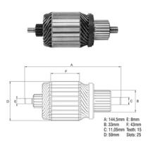 INDUZIDO PARTIDA para F250/ F350/ RANGER/ S10/ SPRINTER/ F10 INDUZIDO PARTIDA para F250/ F350/ RANGER/ S10/ SPRINTER/ F10