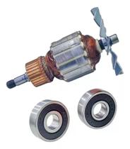 Induzido + Rolamento P/ Lixadeira De Cinta Makita 9924b 220v