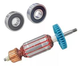 Induzido + Rolamentos P/ Esmerilhadeira Bosch 1323.0 110v Induzido + Rolamentos P/ Esmerilhadeira Bosch 1323.0 110v
