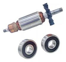Induzido + Rolamentos P/ Plaina Makita Mt-190// Mkp-080 220v