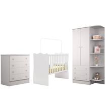 Infantil - Berço Meu Soninho, Cômoda, Armário / Branco