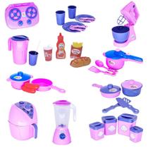 Infantil Kit Menina Panela de Pressão Air Fryer Louça 33pç Infantil Kit Menina Panela de Pressão Air Fryer Louça 33pç