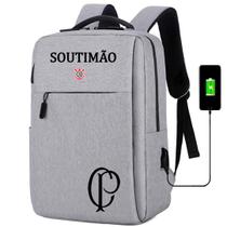 Infantil Mochila USB Escolar Estampa Time Timão Para Notebooks E Volta Às Aulas Corint Infantil Mochila USB Escolar Estampa Time Timão Para Notebooks E Volta Às Aulas Corint