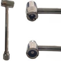 Inflador Bocal Duplo Retenção Tipo Jumbo Rosca Fêmea 1/4