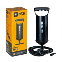 Inflador Bomba de Ar Manual Blow 850ml com 3 Bicos Adaptadores para Carros, Motos, Bicicletas e Infláveis Nautika