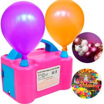 Inflador Bomba Elétrica Bexigas Balões 2 Bicos Festa - Holtter Home Design