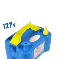 Inflador compressor de baloes 2 bicos - 127v - azul