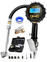 Inflador de pneus AZUNO Digital com manômetro de 200 PSI Inflador de pneus AZUNO Digital com manômetro de 200 PSI