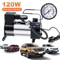 Inflador De Pneus Elétrico Portátil 12V De Alta Potência Com Manômetro Para Carro Inflador De Pneus Elétrico Portátil 12V De Alta Potência Com Manômetro Para Carro